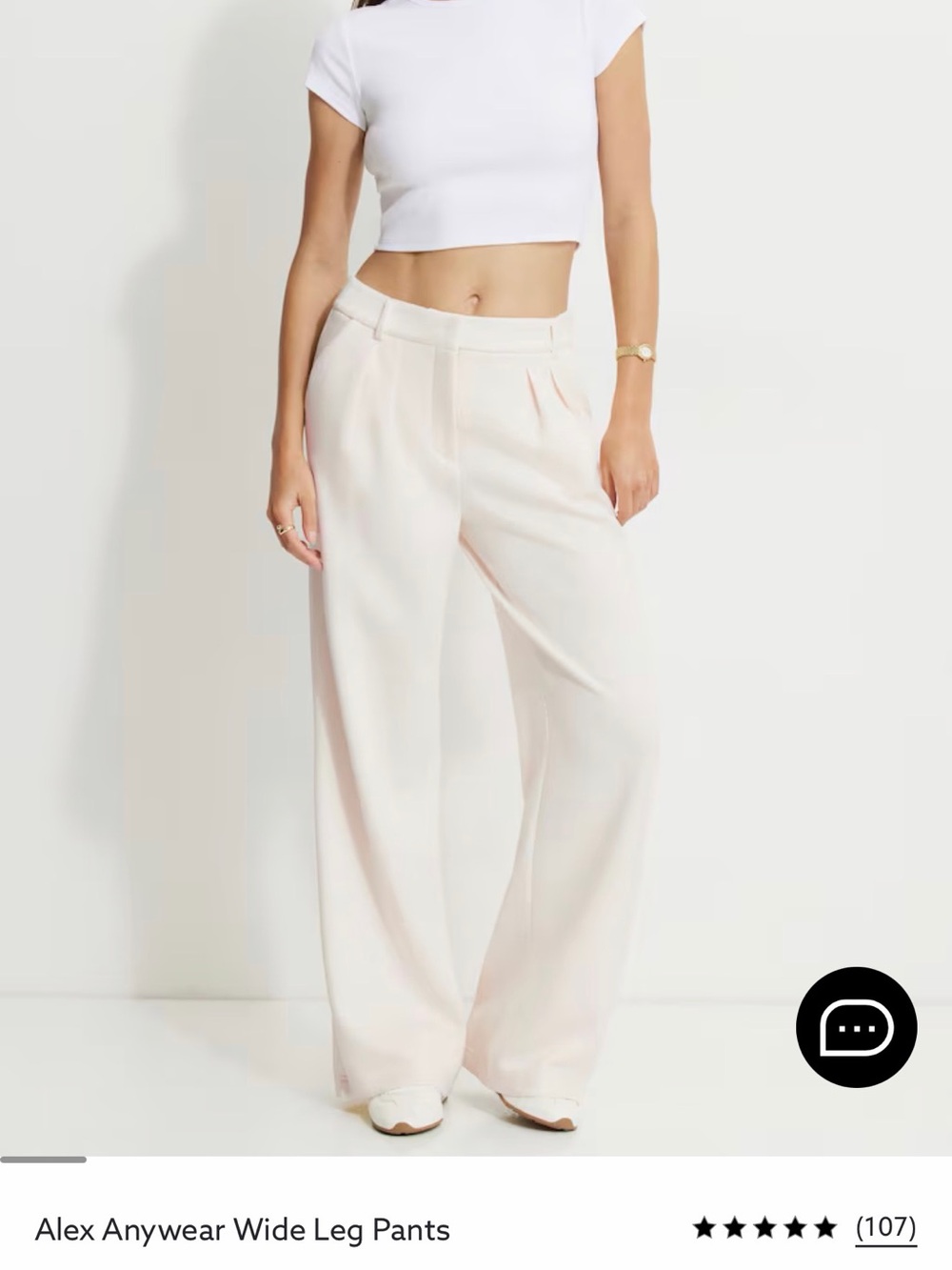 Dynamite Alex Wide Leg Pants - Soft Cream